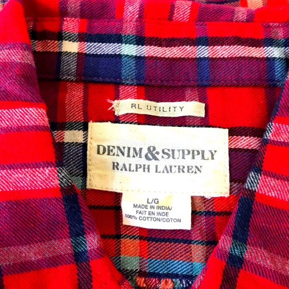 Denim & Supply Ralph Lauren Button Down Flannel Shirt - Picture 3 of 3